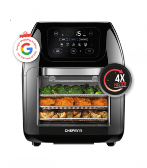 Chefman-Digital-Air-Fryer-Rotisserie-Dehydrator-Oven-Black-10L