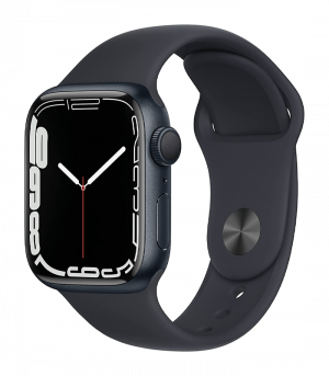 Apple Watch Series 7, 45mm Midnight Aluminum Case with Midnight Sport Band - Copy