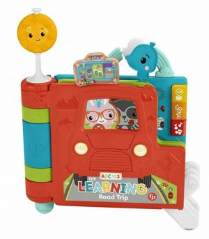 Fisher-Price Sit-to-Stand Giant Activity Book, Electronic Learning Toy and Activity Center for Infants and Toddlers Ages 6 Months to 3 Years-1