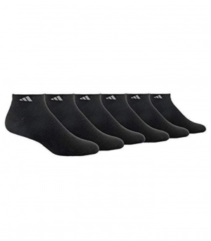 Adidas Socks 6 Pair Low Cut Shoe Size 6-12