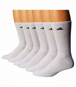 Adidas White Socks Men's Cushioned Shoe Size 6-12
