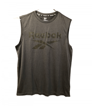 Reebok Ebony Heather Size L (Dark Grey) - Muscle Tee