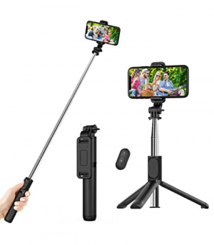 Selfie Stick, Extendable Selfie Stick with Wireless Remote and Tripod Stand, Portable, Lightweight, Compatible with iPhone 1313 Pro1212 Pro1111 ProXS MaxXSXRX87, Samsung Smartphone and More