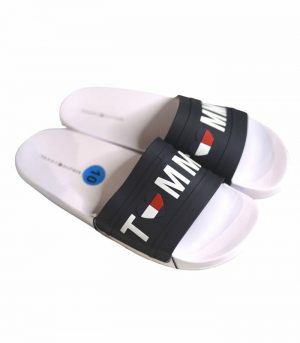 Tommy Hilfigire Slippers Navy Blue White -1