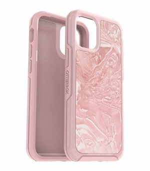 OTTERBOX Symmetry Clear Series Case for iPhone 12 mini - Shell Shocked (Pink Interference/iridescent Pink/shell-shocked Graphic)