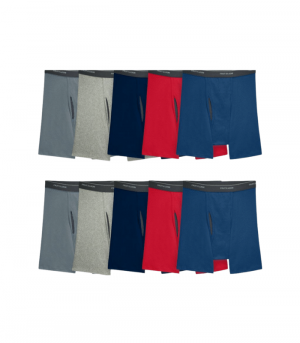 Fruit of the Loom Men's Super Value CoolZone Assorted Boxer Briefs