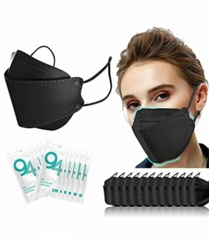 KF94 Face Mask 50 PCS, 4 Layer Disposable Face Masks, Black Masks