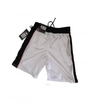 NBA Men Basket Ball White Short Comfort Elastic Waistband - Large