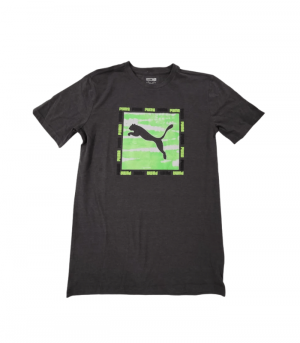 Puma Grey & Green Shirt Boys (XL)