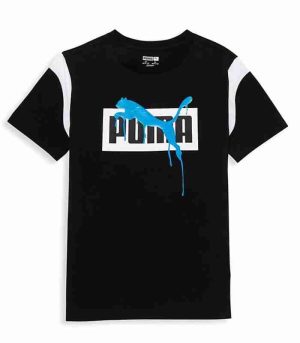 Puma Kids Black Shirt Size M (10-12Y)
