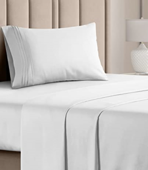Twin Size Sheet Set - Breathable & Cooling Sheets - Hotel Luxury Bed Sheets - Extra Soft - Deep Pockets - Easy Fit - 3 Piece Set - Wrinkle Free - Comfy - White Bed Sheets – Twins Sheets -