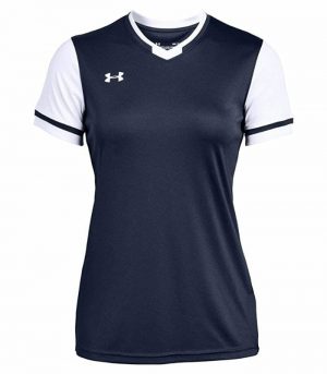 Under Armour Women's Maquina 2.0 Jersey , Midnight Navy White - Large