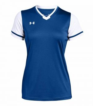 Under Armour Women's Maquina 2.0 Jersey , Royal Blue White , Large