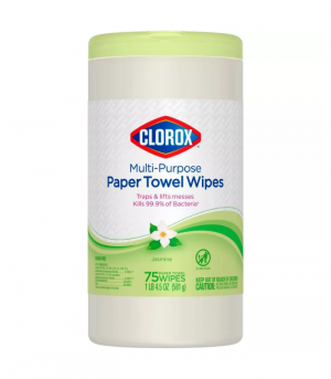 Clorox Multi-Purpose Paper Towel Wipes 75ct Jasmine