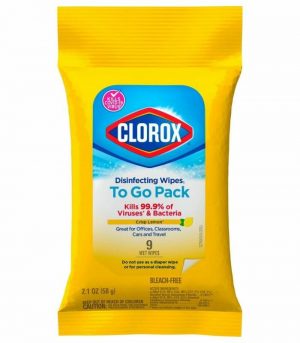 Clorox To Go Wipes 9ct Citrus Scent
