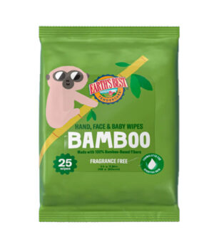 Earth’s Best Bamboo Hand, Face & Baby Wipes 25pcs