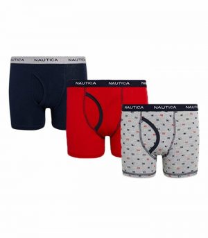 Nautica 3-pack boxer briefs (assorted colors)