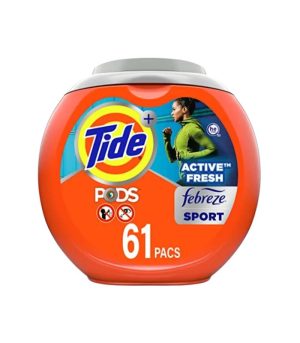 Tide Pods 61ct H.E 4 In 1 W-Febreze