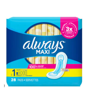 Always 28ct Maxi Pads Size 1