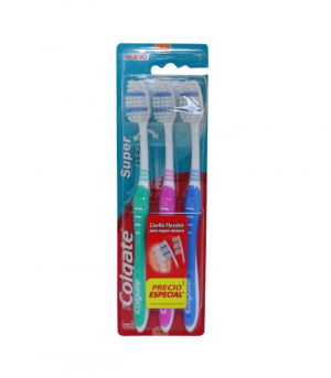 Colgate Toothbrush 3pk Md Super Flexi