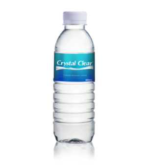 Crystal Clear 350ml Purified Drinking water