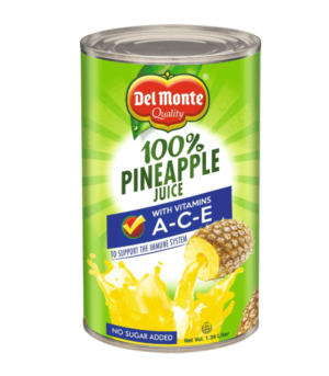 DEL MONTE PINEAPPLE JUICE 100_ ACE 1.36L