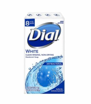 Dial Bar Soap 8pk 32oz White Antibact