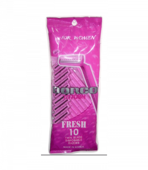 Dorco Razors 10pk Pink Fresh Twin Blade