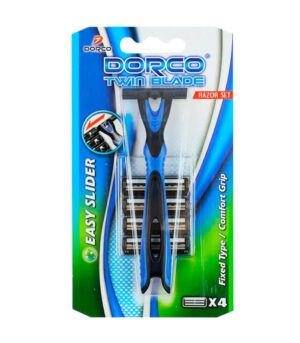Dorco Twin Blade X4 Cartridges Razor Set