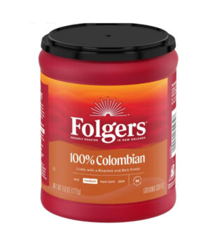 Folgers 100_ Colombian Coffee Medium Roast Ground Coffee, 9.6oz