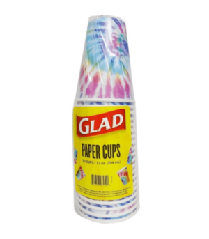Glad Colorful Paper Cups 12oz 20pieces ( Pack of 5 )