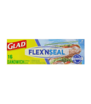 Glad Sandwich Bags 16pieces Flex N Seal