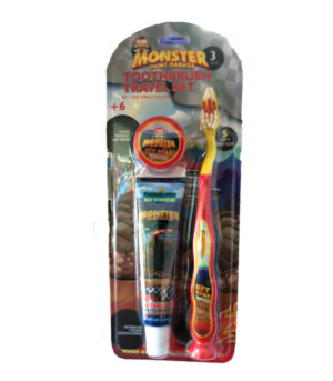 Oral Fusion Monster Toothbrush Travel Set 3pc