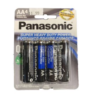 Panasonic AA4 Heavy Duty Battery Carbon Zinc