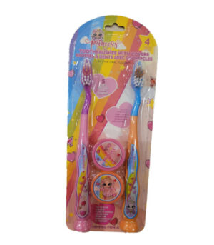 Princess Toothbrush Travel Set 4pc
