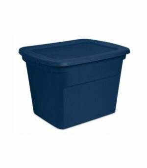 Sterilite Marine Blue Tote Box with lid 18Gallon