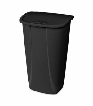 Sterilite Swingtop Wastebasket 11 Gallon Black