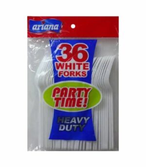 Ariana 36 White Forks Party Time Heavy Duty
