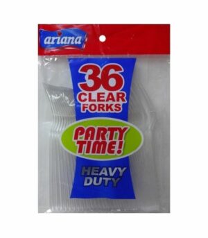 Ariana Part Time Clear Forks 36ct Plastic H-D