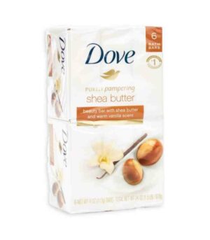 Dove Bath Soap 4.25oz Shea Butter 135g 6Bars
