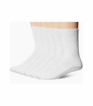 Fruit of the Loom White Sock 6pairs 4-10size