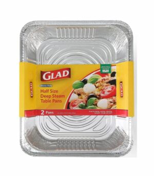 Glad Heavy Duty Full Size Deep Steam Table Pans 2 Pans