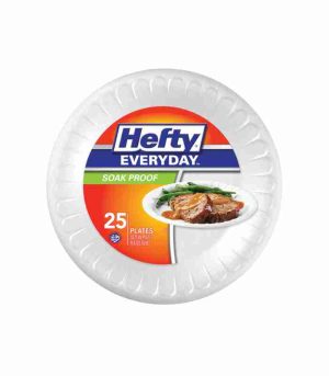 Hefty Plates 10.25 White 25pcs