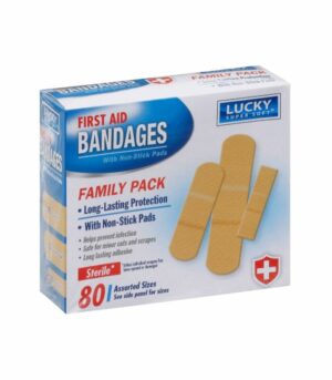 Lucky super soft first aid bandages 80ct