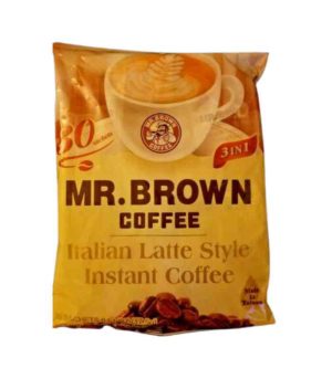 Mr. Brown Coffee Italian Latte Style Flavor Instant Coffee 30sachets 15g
