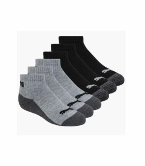 Puma Quarter Crew Boy's Cushioned 6 Pairs Medium