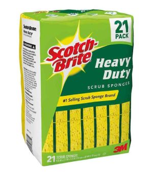 Scotch Brite Heavy Duty Scrub Sponges 21Pack