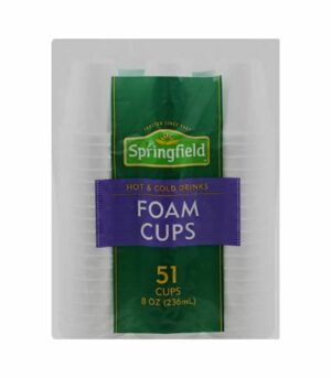 Springfield Hot&Cold Drinks Foam Cups