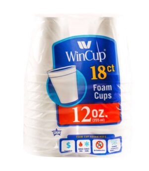 WinCup 18ct (12oz) Foam Cup